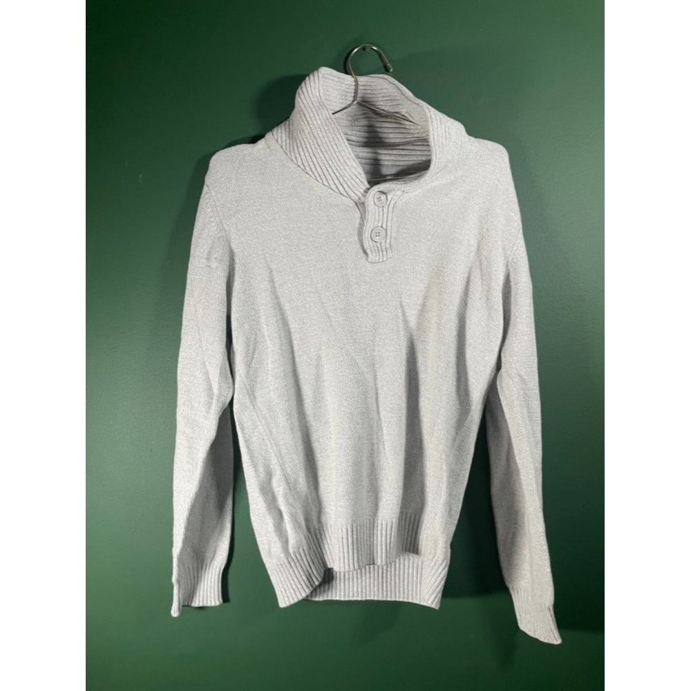 Method - Men's Grey Long Sleeve Pullover Sweater - Size M